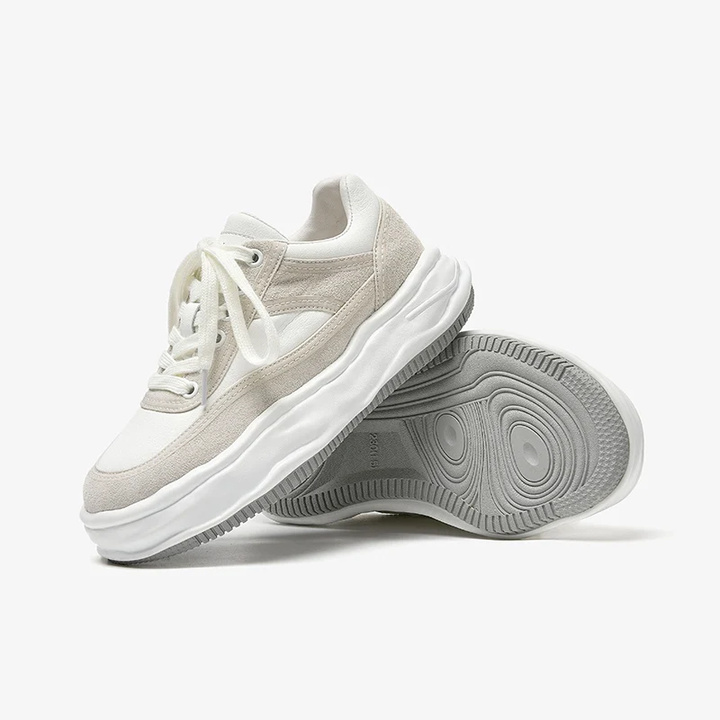 platform sneaker color apricot size 7.5 for women