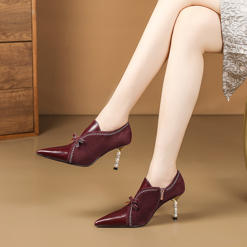 party pumps color wine size 7 for women