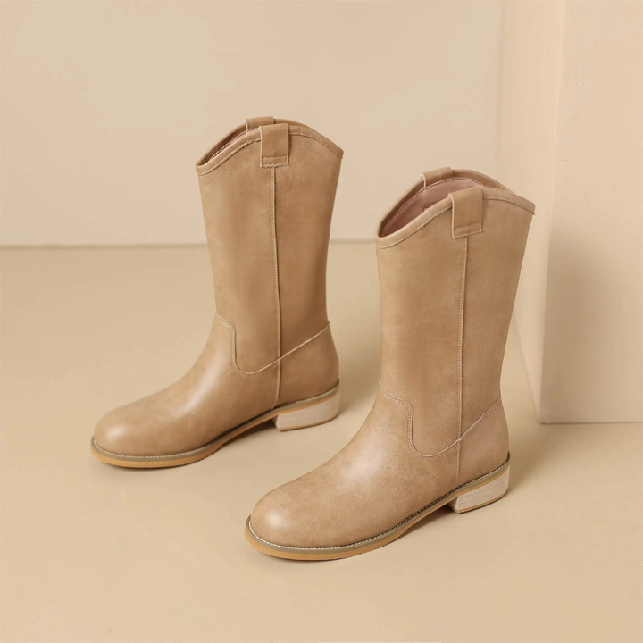 winter boots color apricot size 9 for women