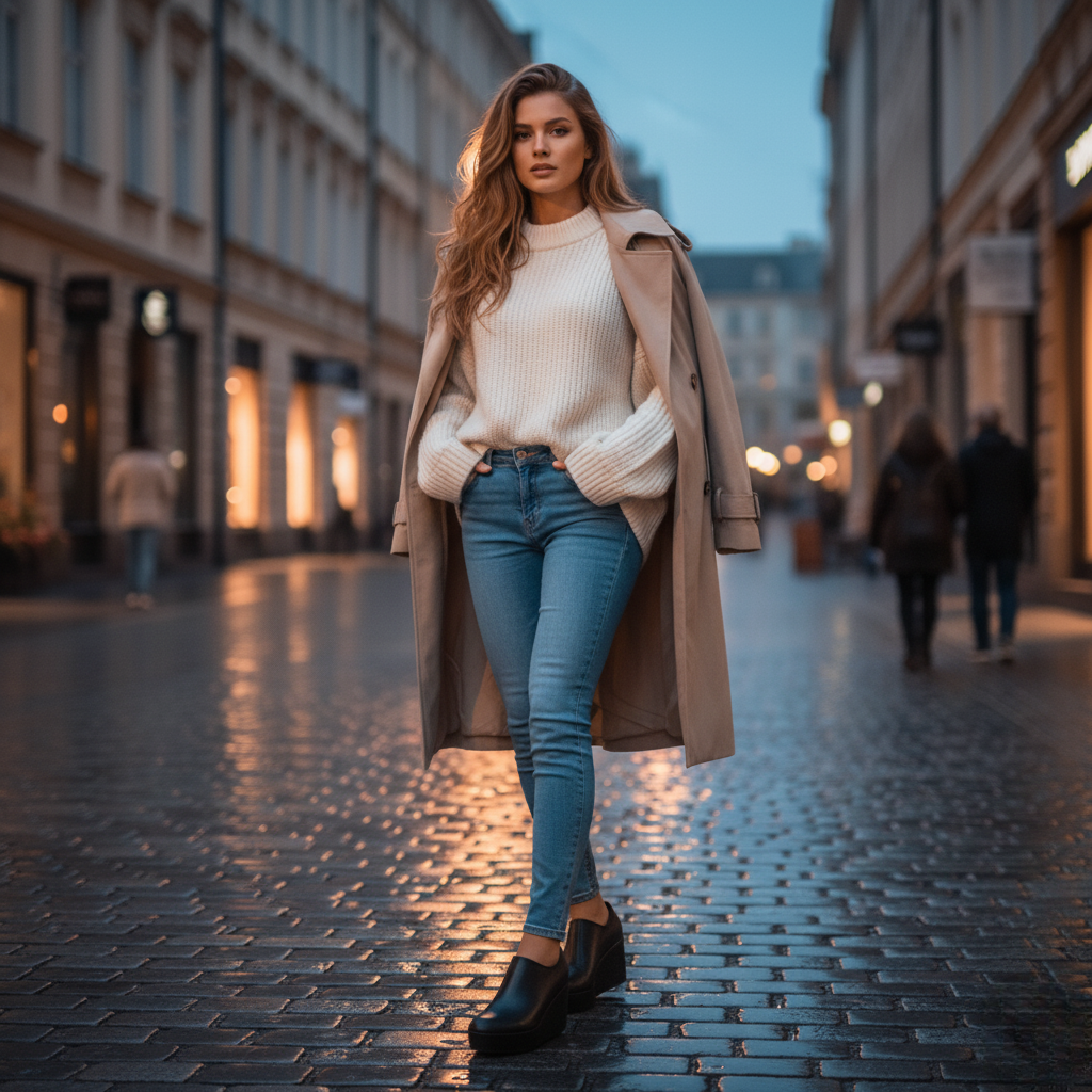 USS Shoes Alix Women's Spring Autumn Slip-On Platform Shoes Sale Drop Black (Size 7/8.5)