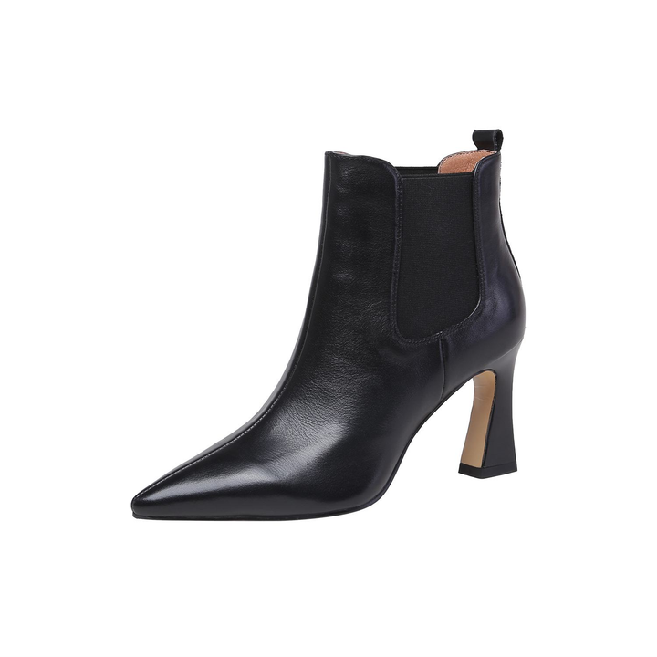pointed toe boots color black size 8 for women