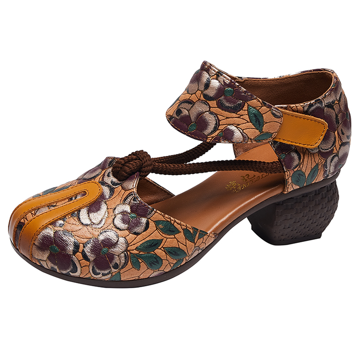 round toe sandals color orange size 6.5 for women