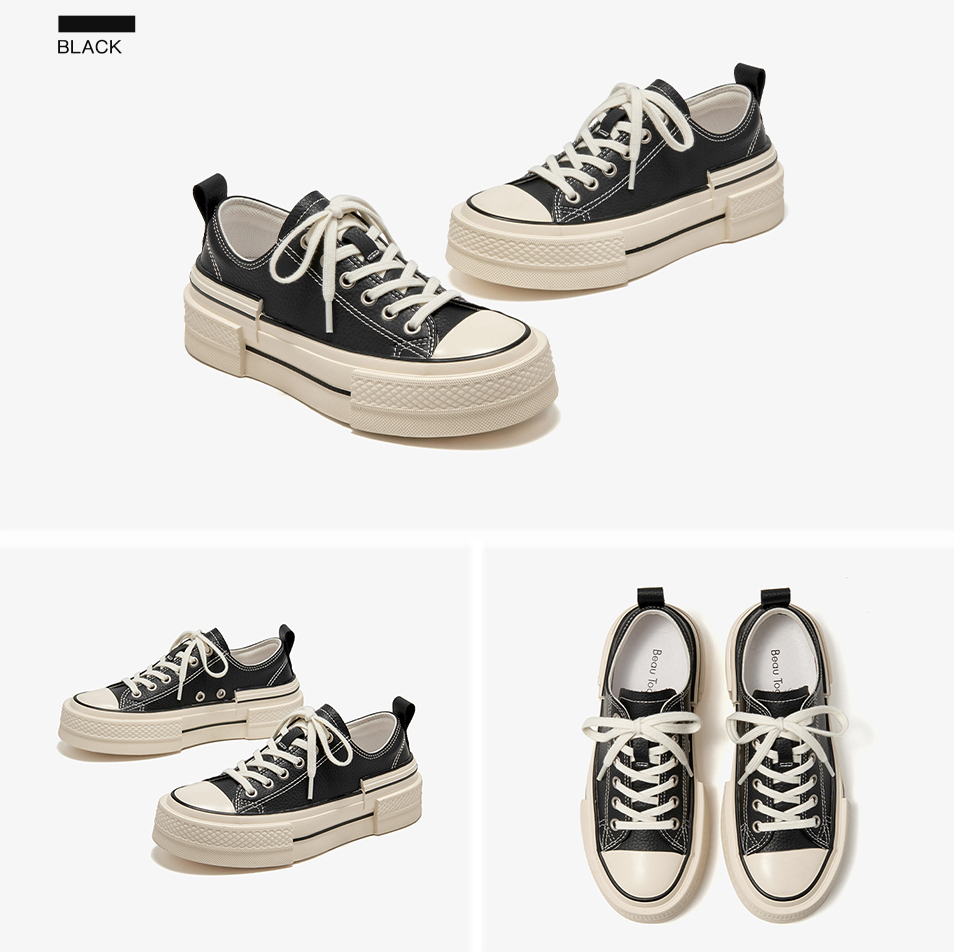 round toe sneaker color black size 6 for women
