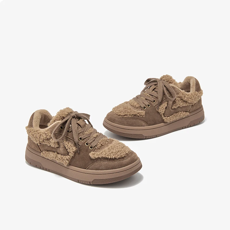 walking sneaker color brown size 7 for women