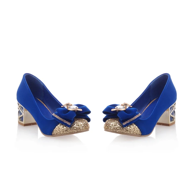 dress pumps shoes color blue size 5 for women