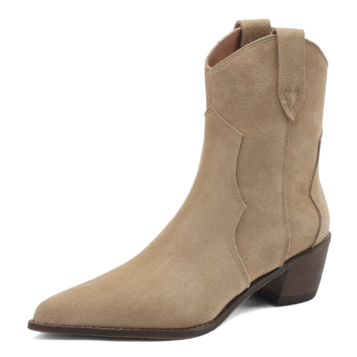 autumn boots color apricot size 5 for women
