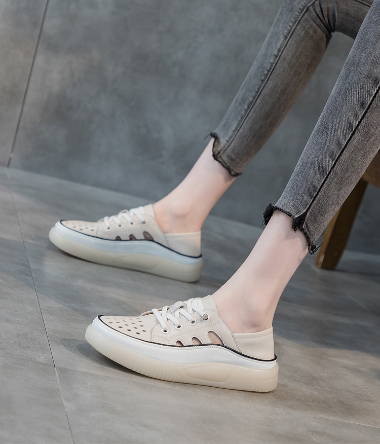 soft slip on shoes color beige size 8 for women