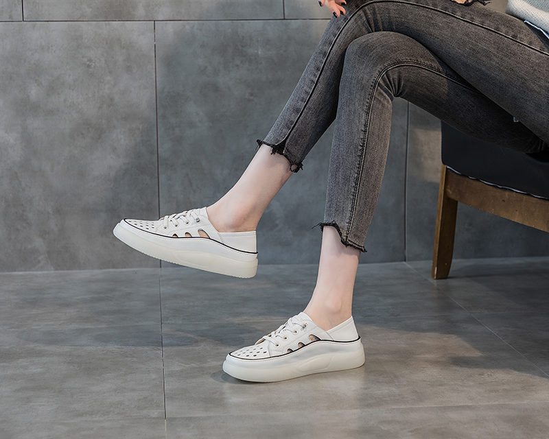 comfortable slip on shoes color white size 6 for women