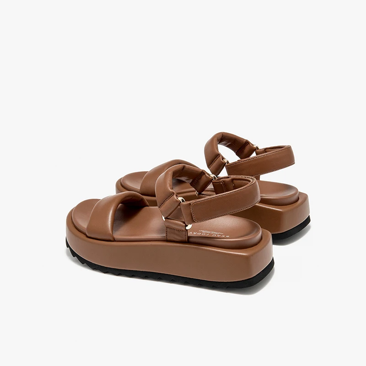 high quality sandals color brown size 6.5 for women