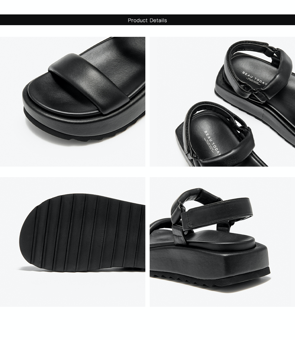 summer sandals color black size 7.5 for women