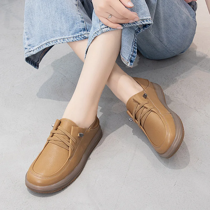 dress loafers shoes color khaki size 8.5 for women