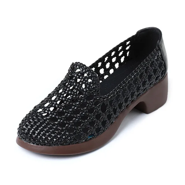 loafer shoes color black size 5 for women 