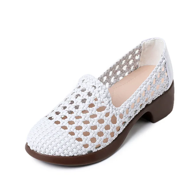 dress loafer shoes color white size 6 for women 