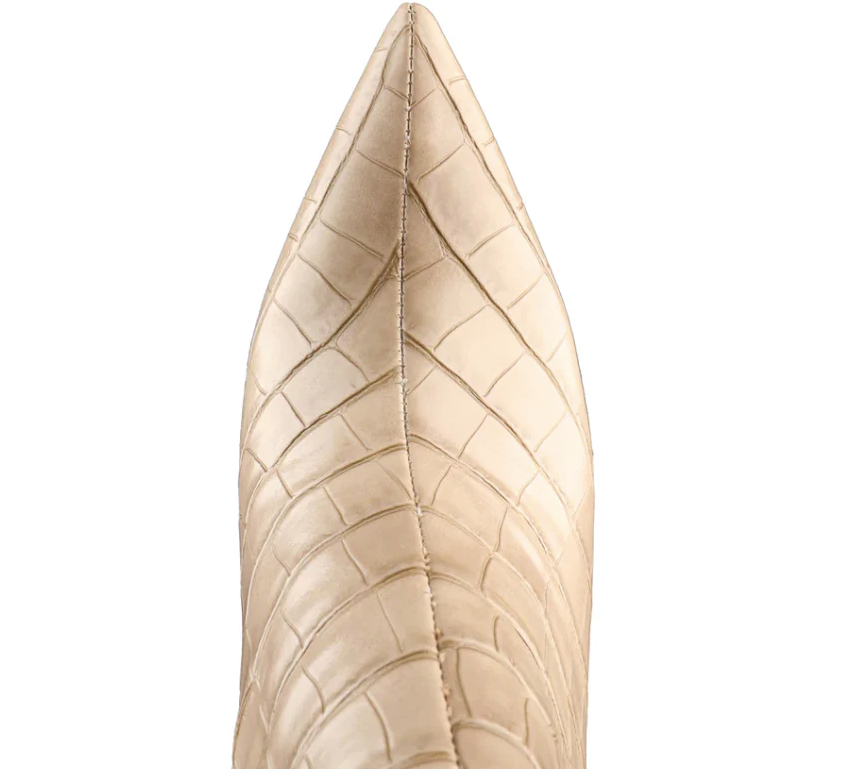 pointed toe booties color apricot size 6 for women