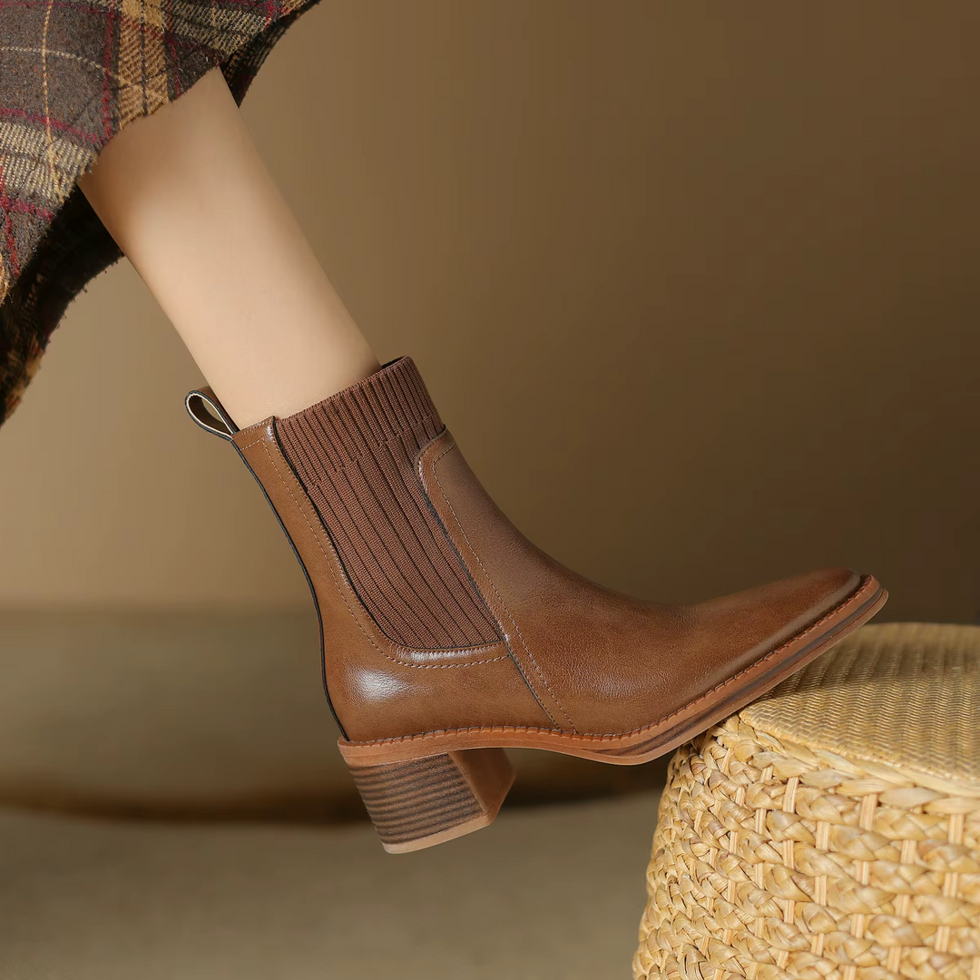 dress boots color brown size 6.5 for women
