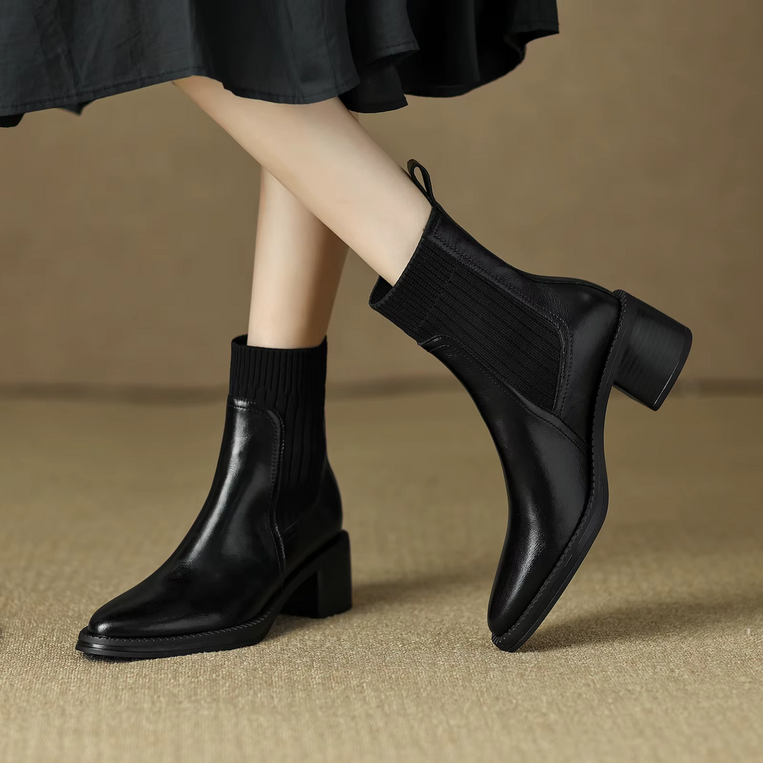 dress boots color black size 7 for women