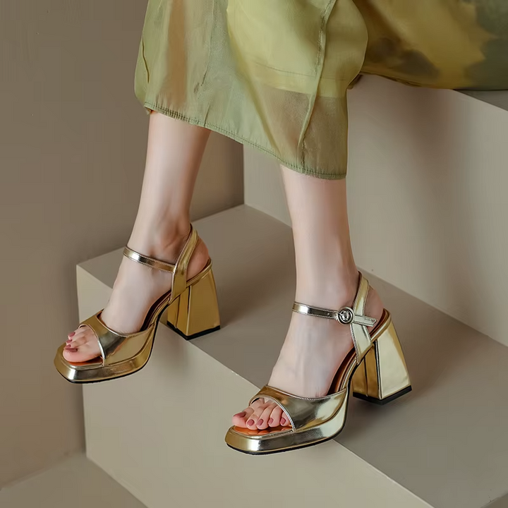 dress sandals color gold size 7 for women