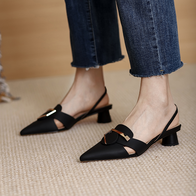 dress sandals color black size 6 for women