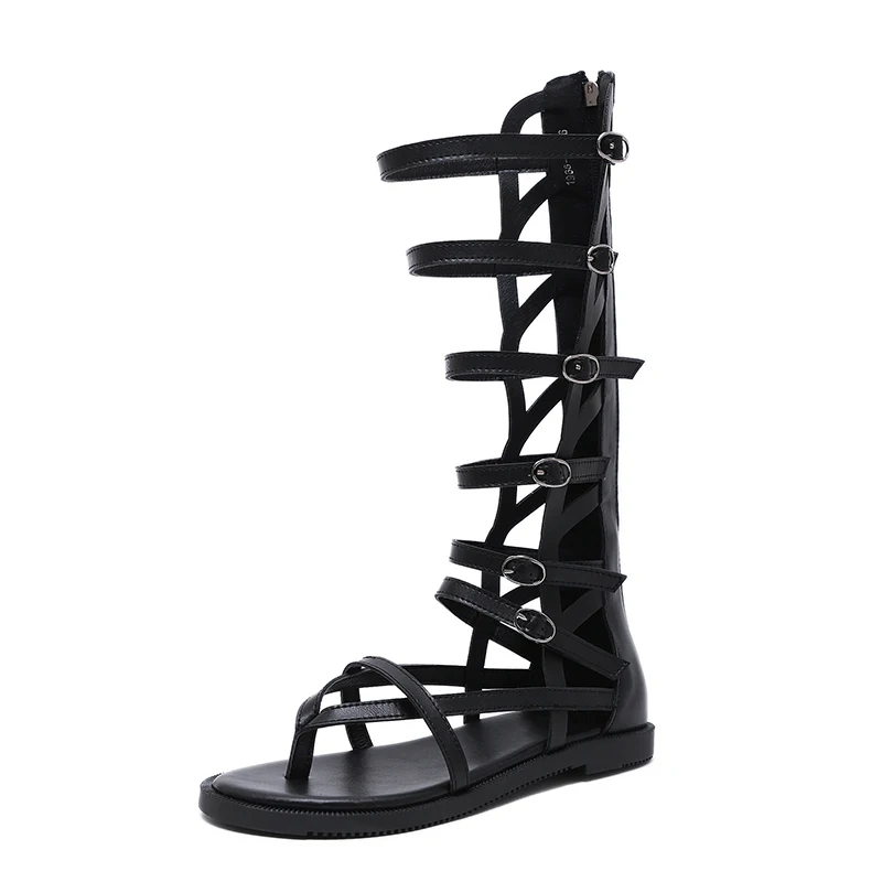 gladiator sandal color black size 5 for women