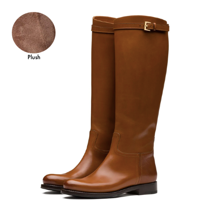 leather boots color brown size 8 for women