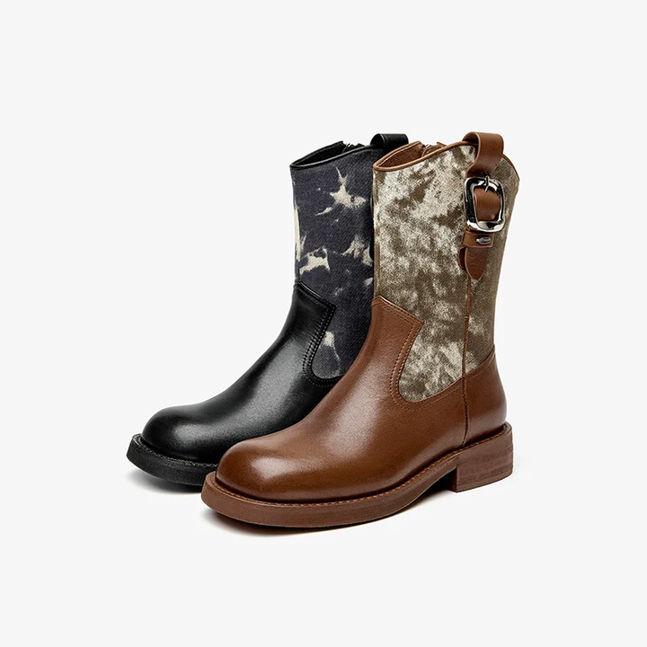 platform fall boots color coffee size 7 for women