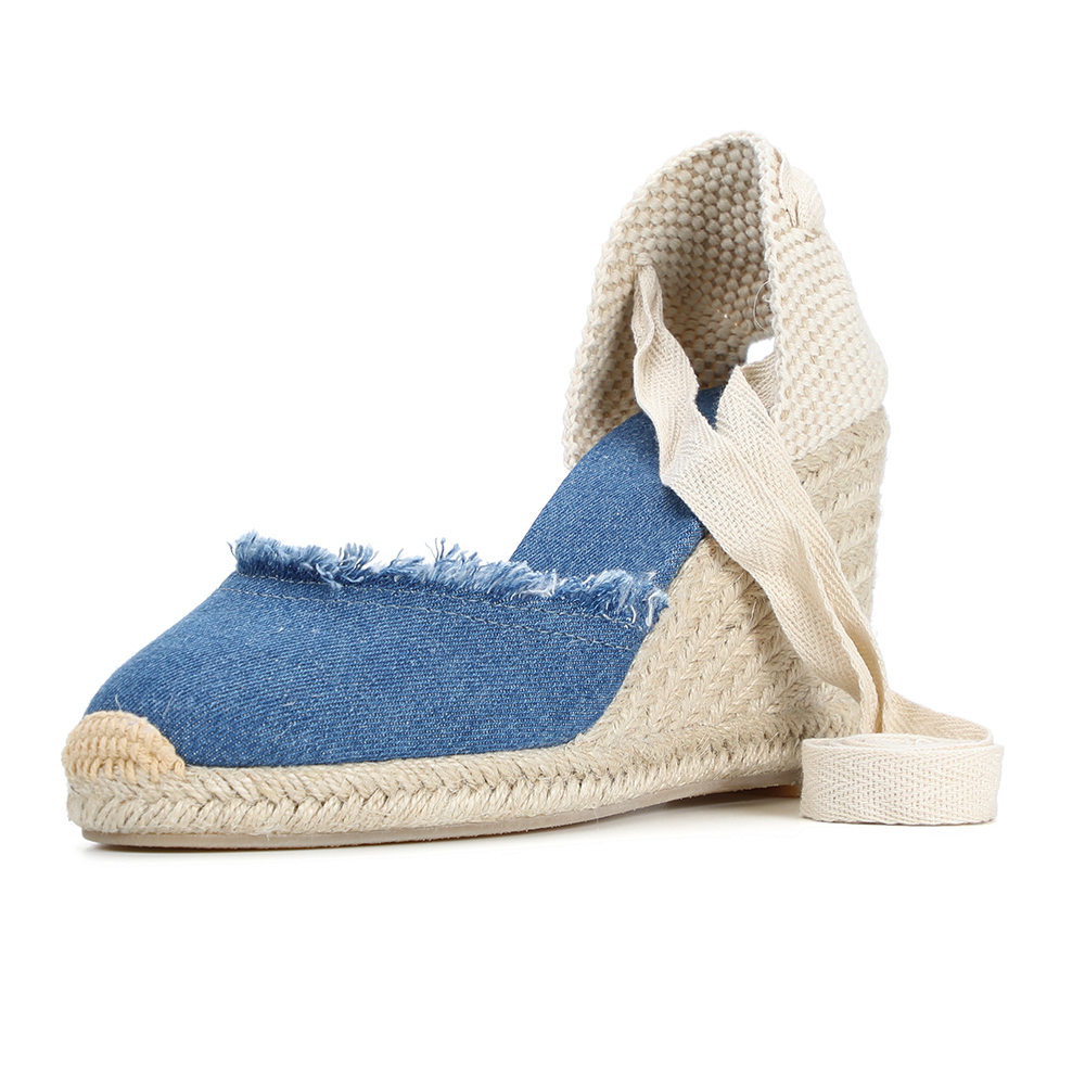 espadrille color blue size 6 for women