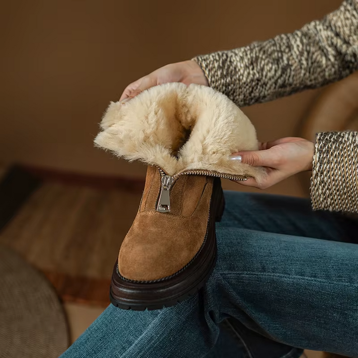 winter boots color brown size 6.5 for women