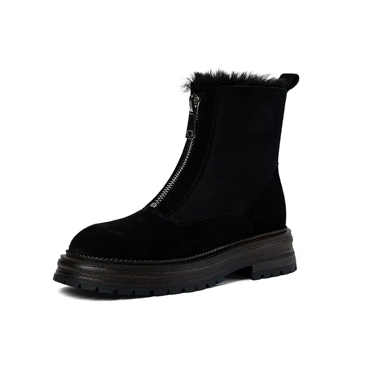 zipper boots color black size 5.5 for women
