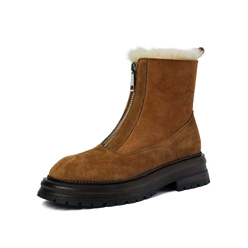 snow boots color brown size 5 for women