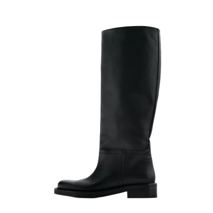 high boots color black size 6 for women