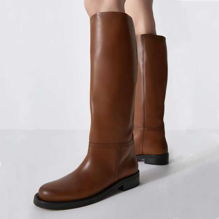 slip on boots color brown size 9.5 for women
