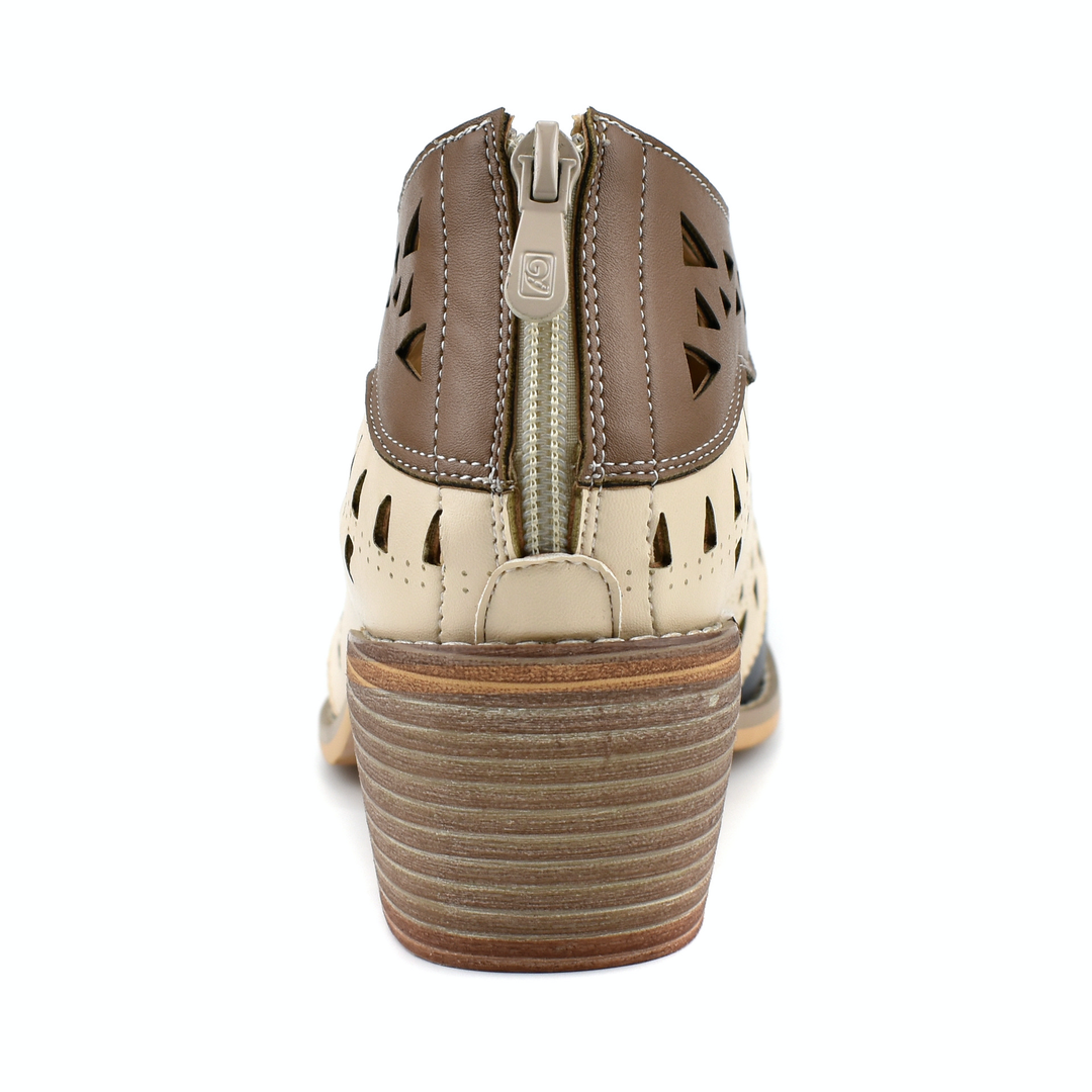 zipper booties color blue size 8 for women