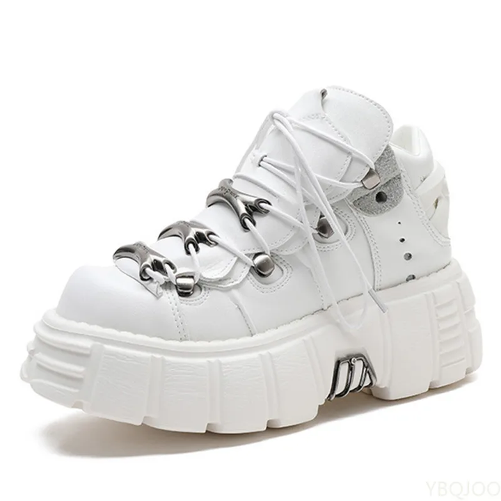 platform sneaker color white size 7 for women