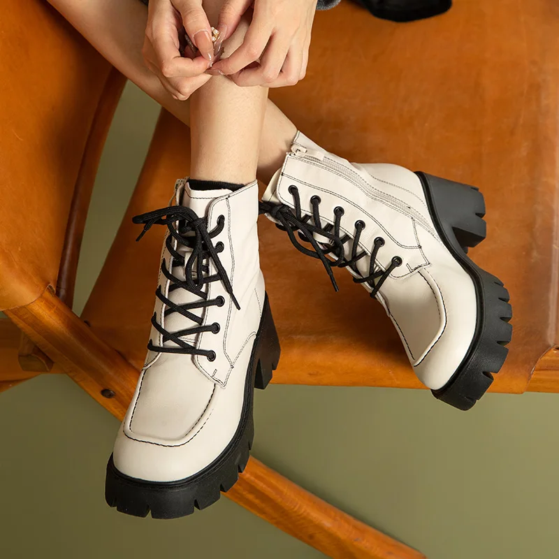 winter boots color beige size 7.5 for women
