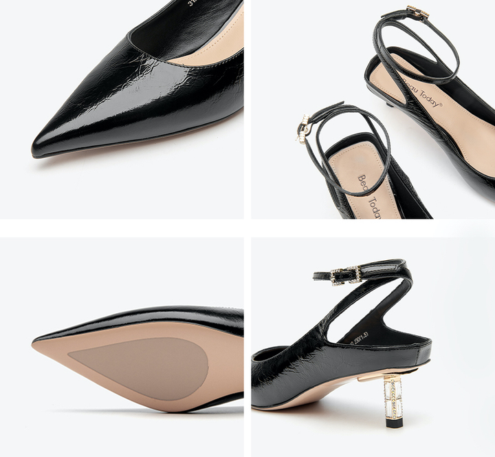high quality sandals color black size 7.5 for women 