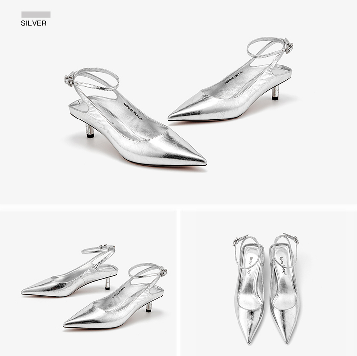 thin heels sandals color silver size 6.5 for women 