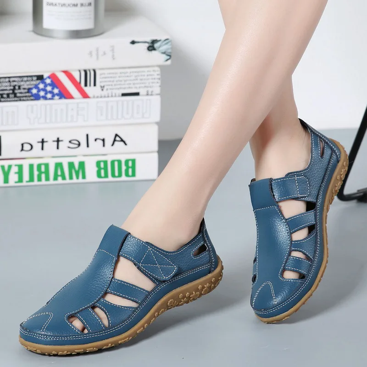 comfortable sandals color blue size 9 for women