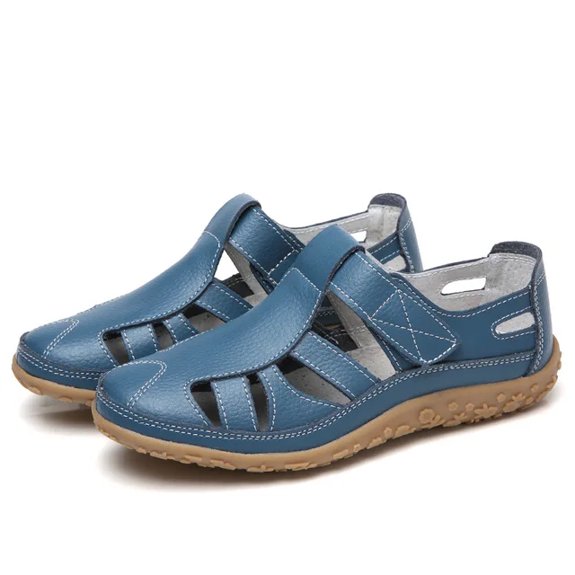 breathable sandals color blue size 6 for women