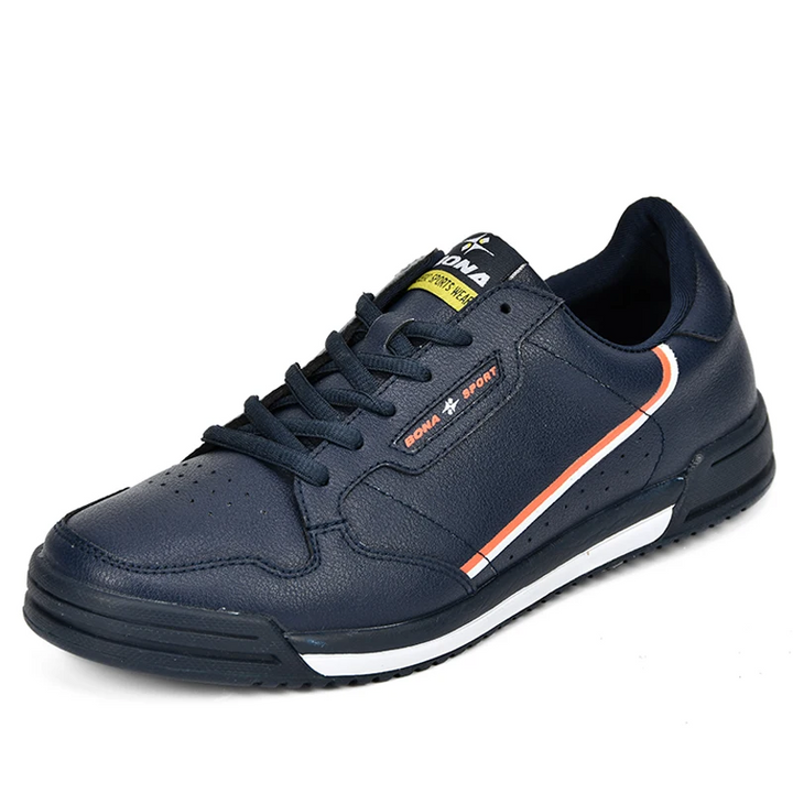 lace up sneaker color blue size 8.5 for men
