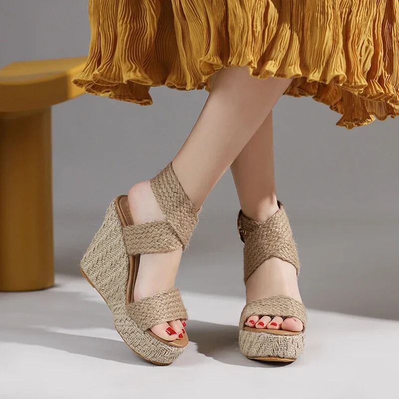 USS Shoes Doris Women's Wedges Hemp Sandals