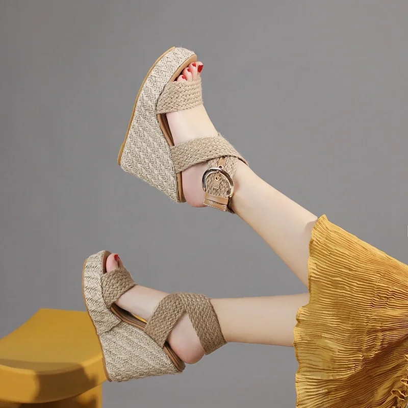 USS Shoes Doris Women's Wedges Hemp Sandals