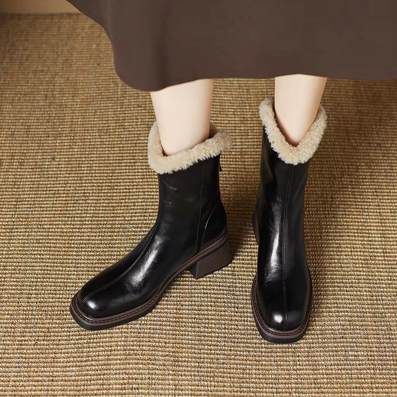 dress boots color black size 7 for women