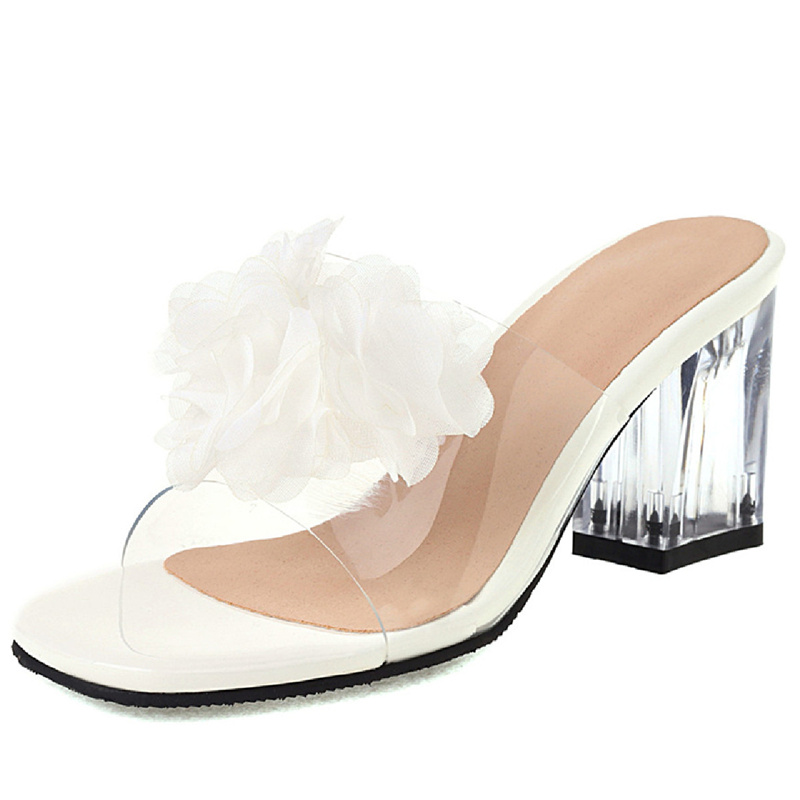 high quality sandals color white size 7 for women