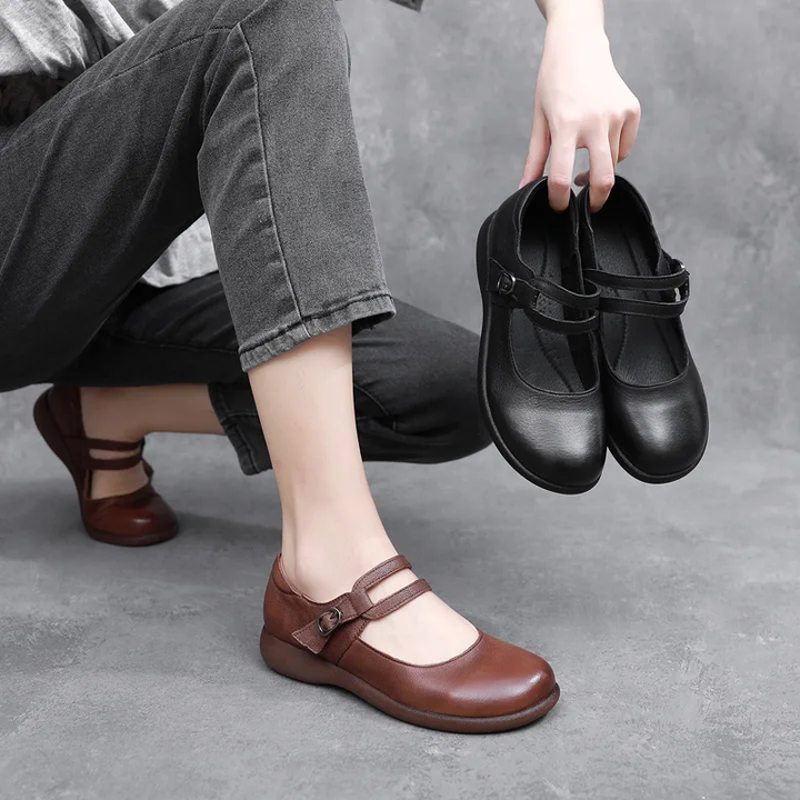 leather loafers color brown size 8 for women