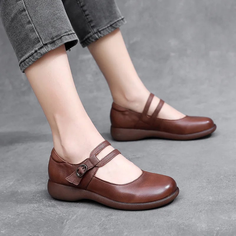 comfortable loafer shoes color brown size 8.5 for women