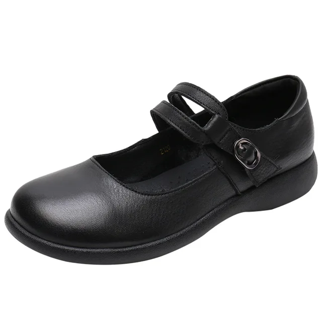 flats loafer shoes color black size 6 for women