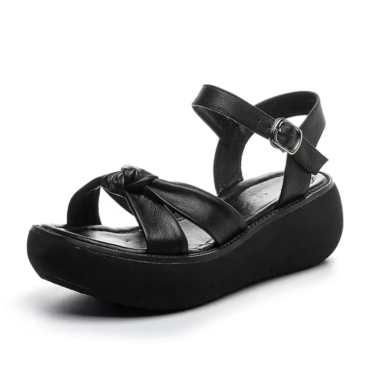 USS Shoes Elmi Women's Handmade Butterfly Knot Casual Platform Sandals