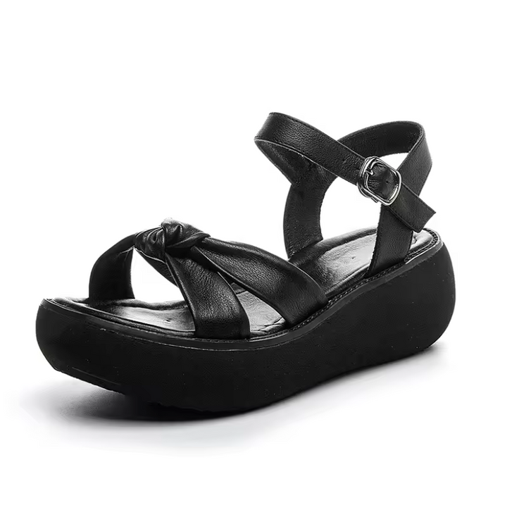 USS Shoes Elmi Women's Handmade Butterfly Knot Casual Platform Sandals