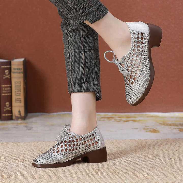 lace up sandals color silver size 7 for women