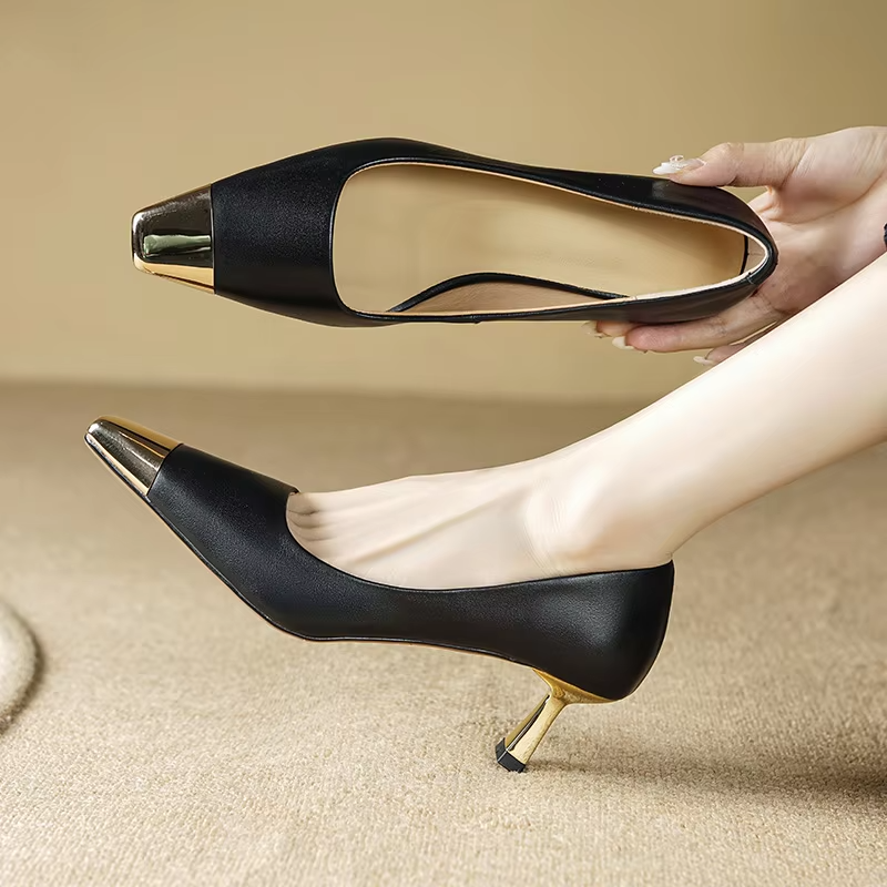 autumn pumps color black size 5 for women